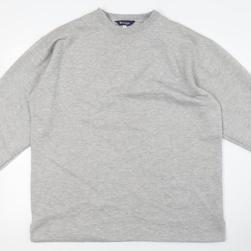 Bloggs Mens Grey Polyester Pullover Sweatshirt Size L