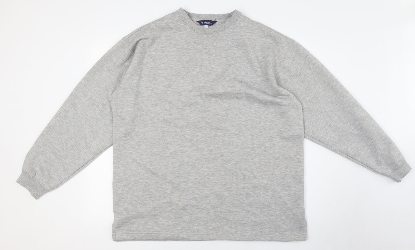 Bloggs Mens Grey Polyester Pullover Sweatshirt Size L