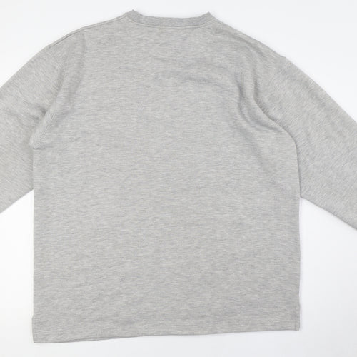 Bloggs Mens Grey Polyester Pullover Sweatshirt Size L