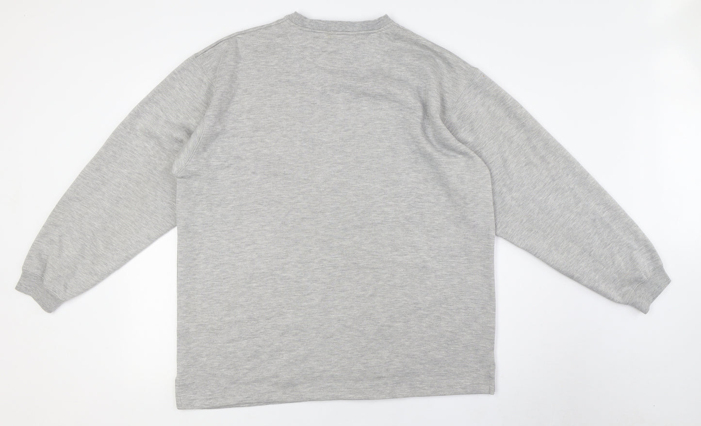 Bloggs Mens Grey Polyester Pullover Sweatshirt Size L
