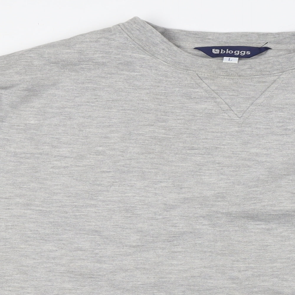 Bloggs Mens Grey Polyester Pullover Sweatshirt Size L