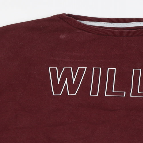 Jack Wills Mens Red Cotton Pullover Sweatshirt Size M