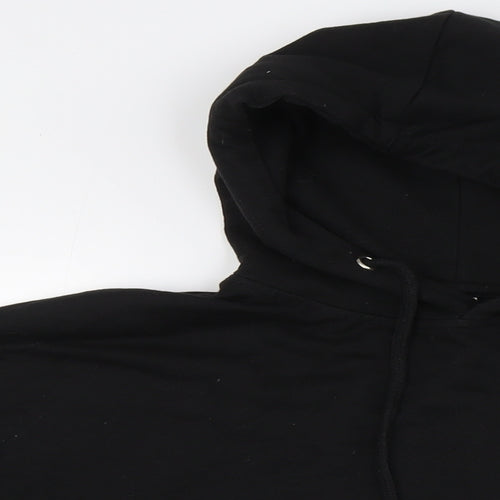 Vioiel Womens Black Cotton Pullover Hoodie Size 20