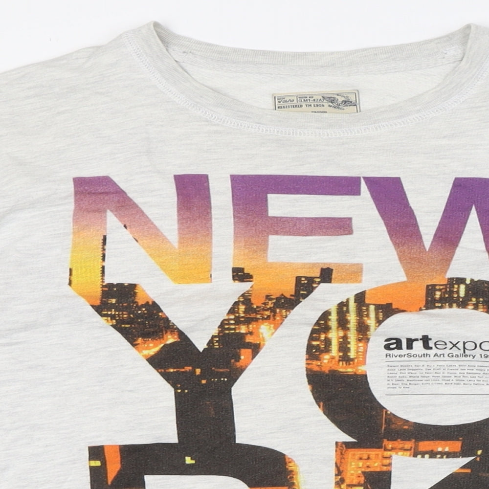 Burton Mens Grey Cotton Pullover Sweatshirt Size S - New york