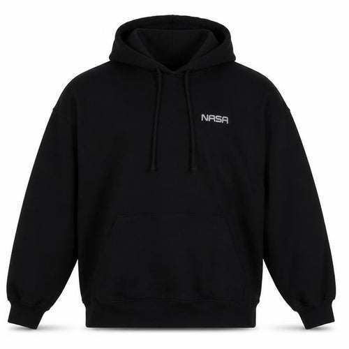 Divided by H&M Mens Black Cotton Pullover Hoodie Size M - NASA