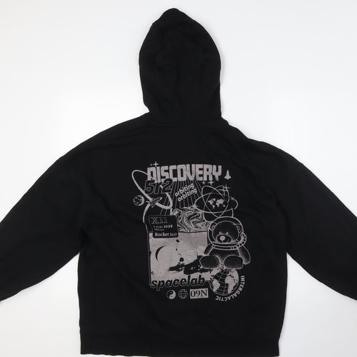 Divided by H&M Mens Black Cotton Pullover Hoodie Size M - NASA