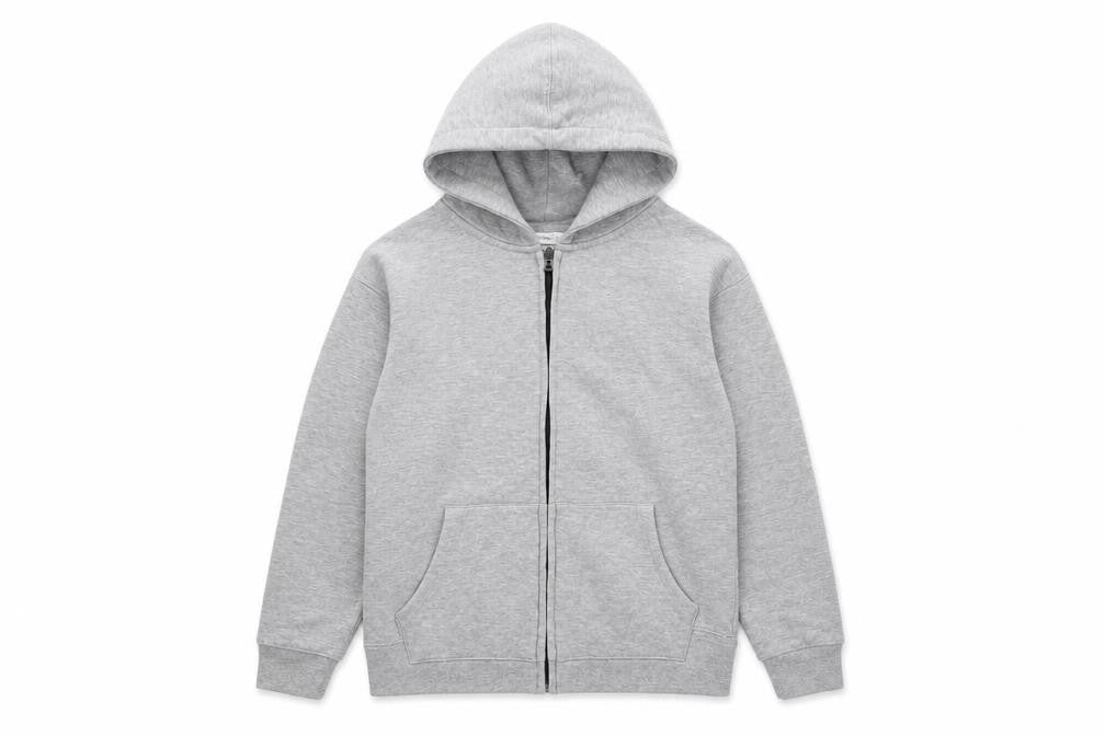 MNG Boys Grey Cotton Full Zip Hoodie Size 10 Years Zip