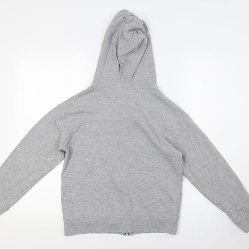 MNG Boys Grey Cotton Full Zip Hoodie Size 10 Years Zip