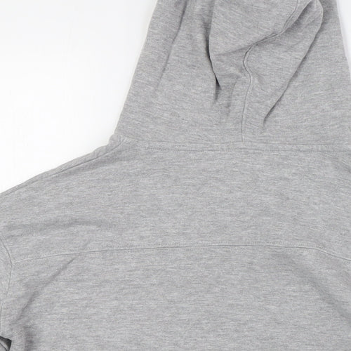 MNG Boys Grey Cotton Full Zip Hoodie Size 10 Years Zip