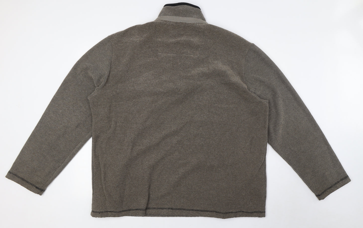 Atlantic Bay Mens Beige Polyester Pullover Sweatshirt Size XL - 1/4 Zip