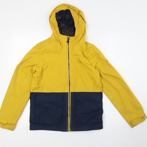 Regatta Boys Yellow Anorak Jacket Size 11-12 Years Zip - Water Proof