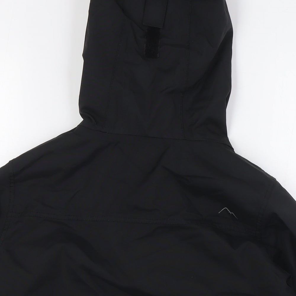 Peter Storm Girls Black Anorak Jacket Size 9-10 Years Zip