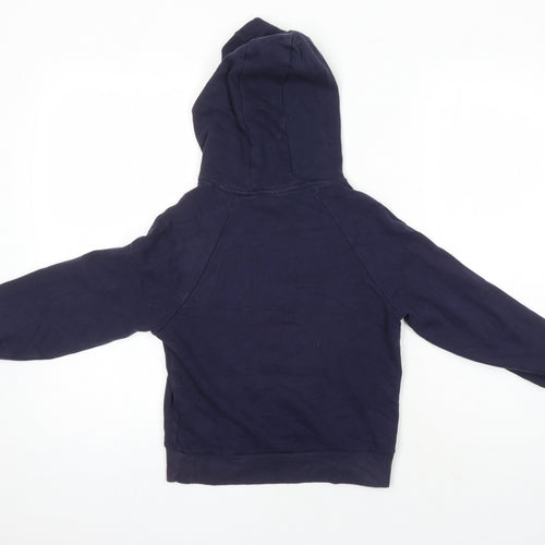 NEXT Girls Blue Cotton Pullover Hoodie Size 9 Years