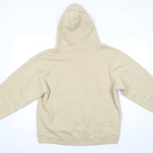 PRETTYLITTLETHING Womens Beige Cotton Pullover Hoodie Size M