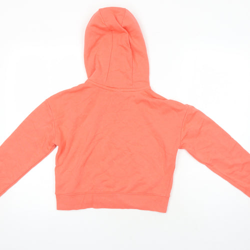 Nike Girls Orange Polyester Pullover Hoodie Size XL