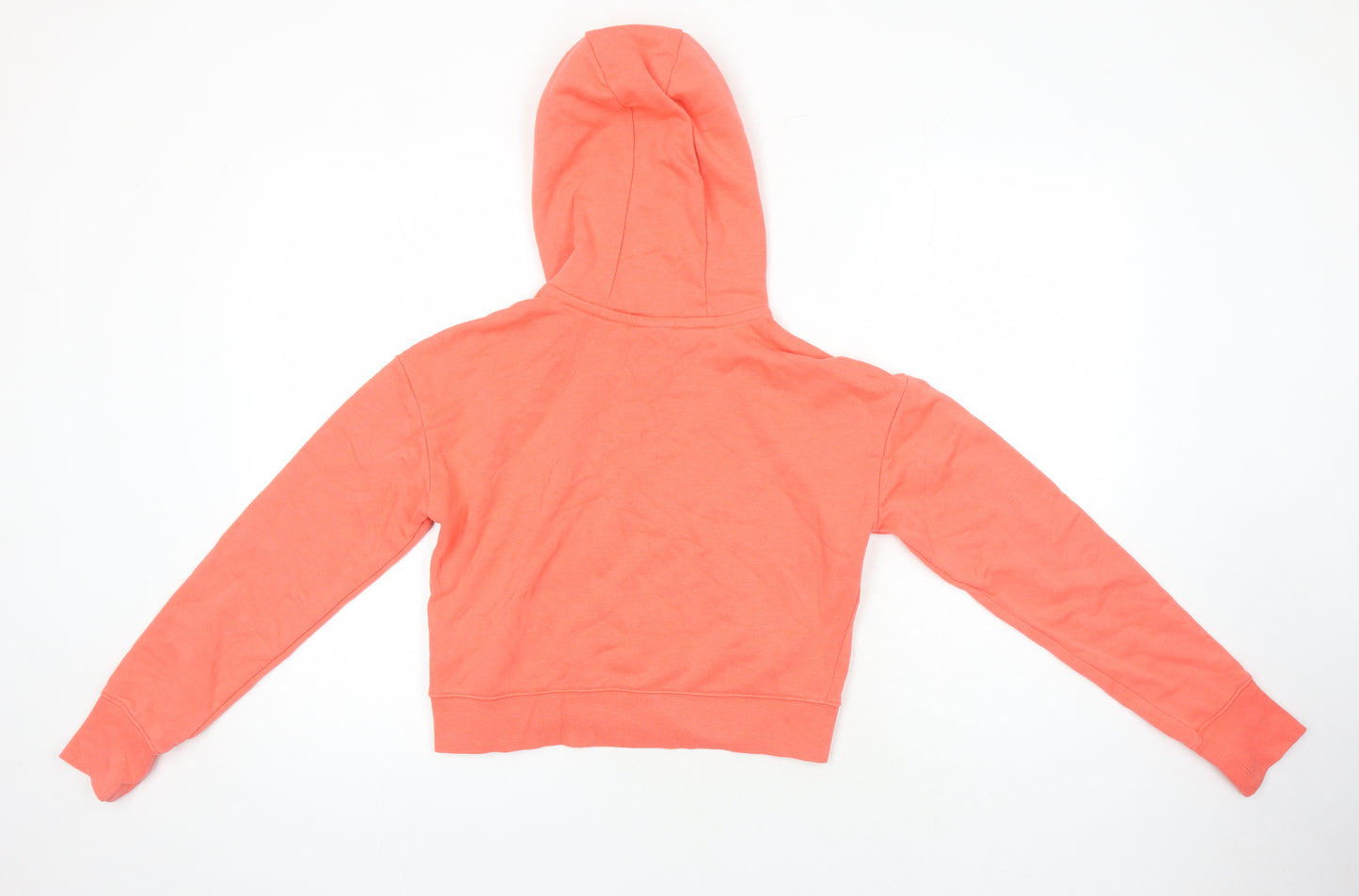 Nike Girls Orange Polyester Pullover Hoodie Size XL