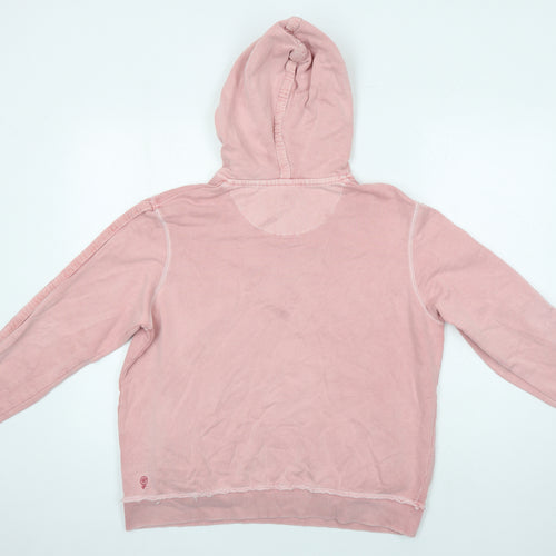 Fat Face Womens Pink 100% Cotton Pullover Hoodie Size 16