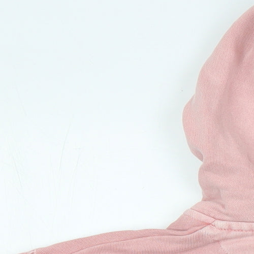 Fat Face Womens Pink 100% Cotton Pullover Hoodie Size 16