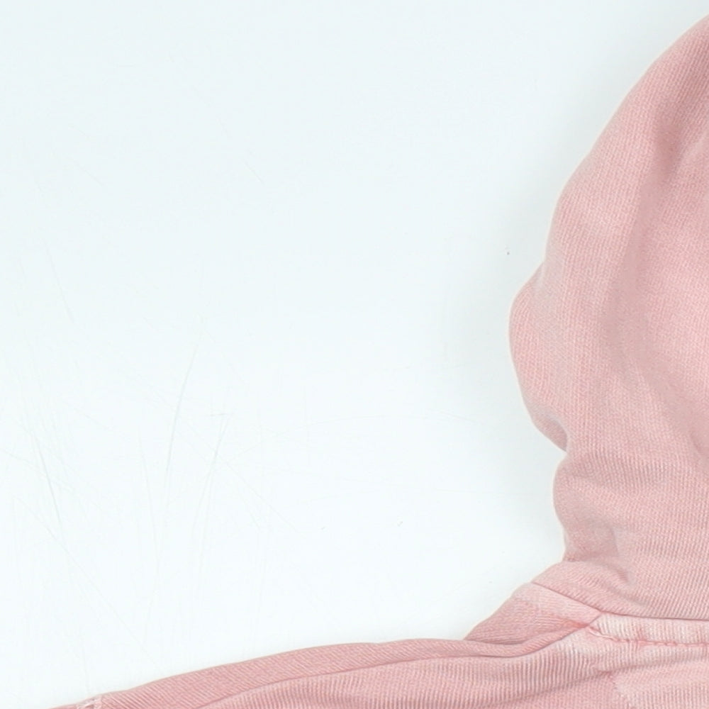 Fat Face Womens Pink 100% Cotton Pullover Hoodie Size 16