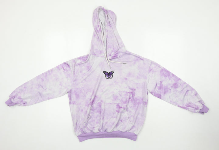 ROMWE Girls Purple Polyester Pullover Hoodie Size XS
