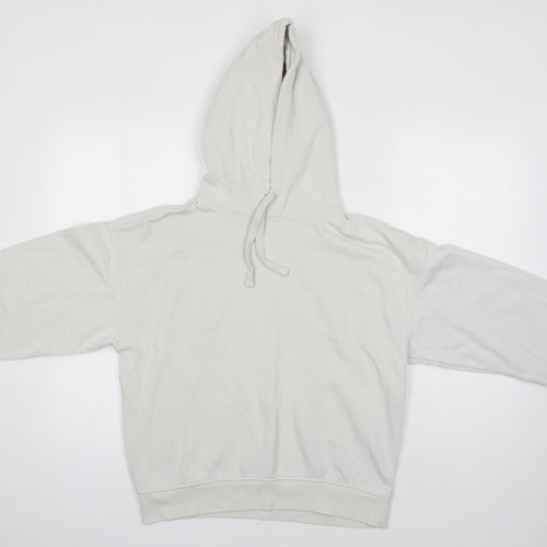 Zara Womens Beige Polyester Pullover Hoodie Size S