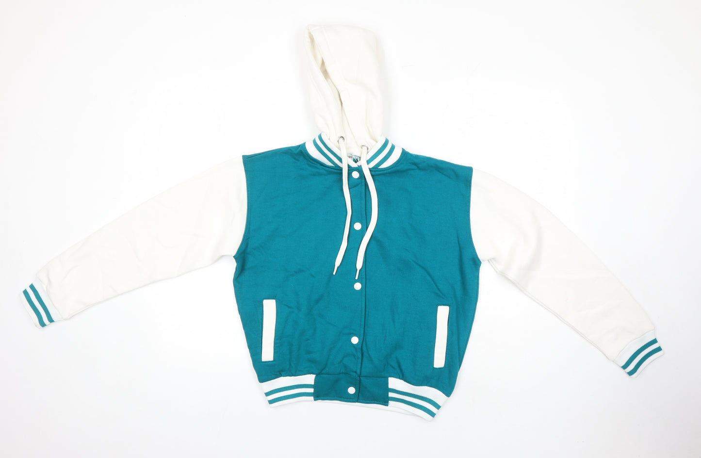 A2Z4Kids Boys Ivory Polyester Cardigan Hoodie Size 13 Years Snap