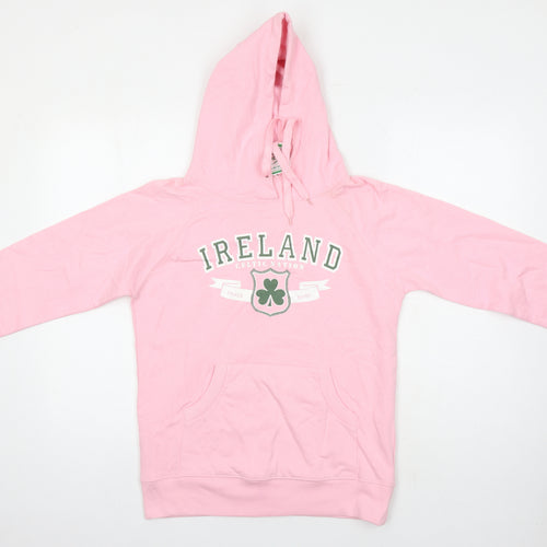 Lansdowne Womens Pink 100% Cotton Pullover Hoodie Size S - Ireland