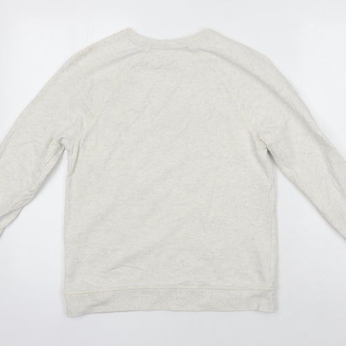 M&S Womens Grey Cotton Pullover Sweatshirt Size 10