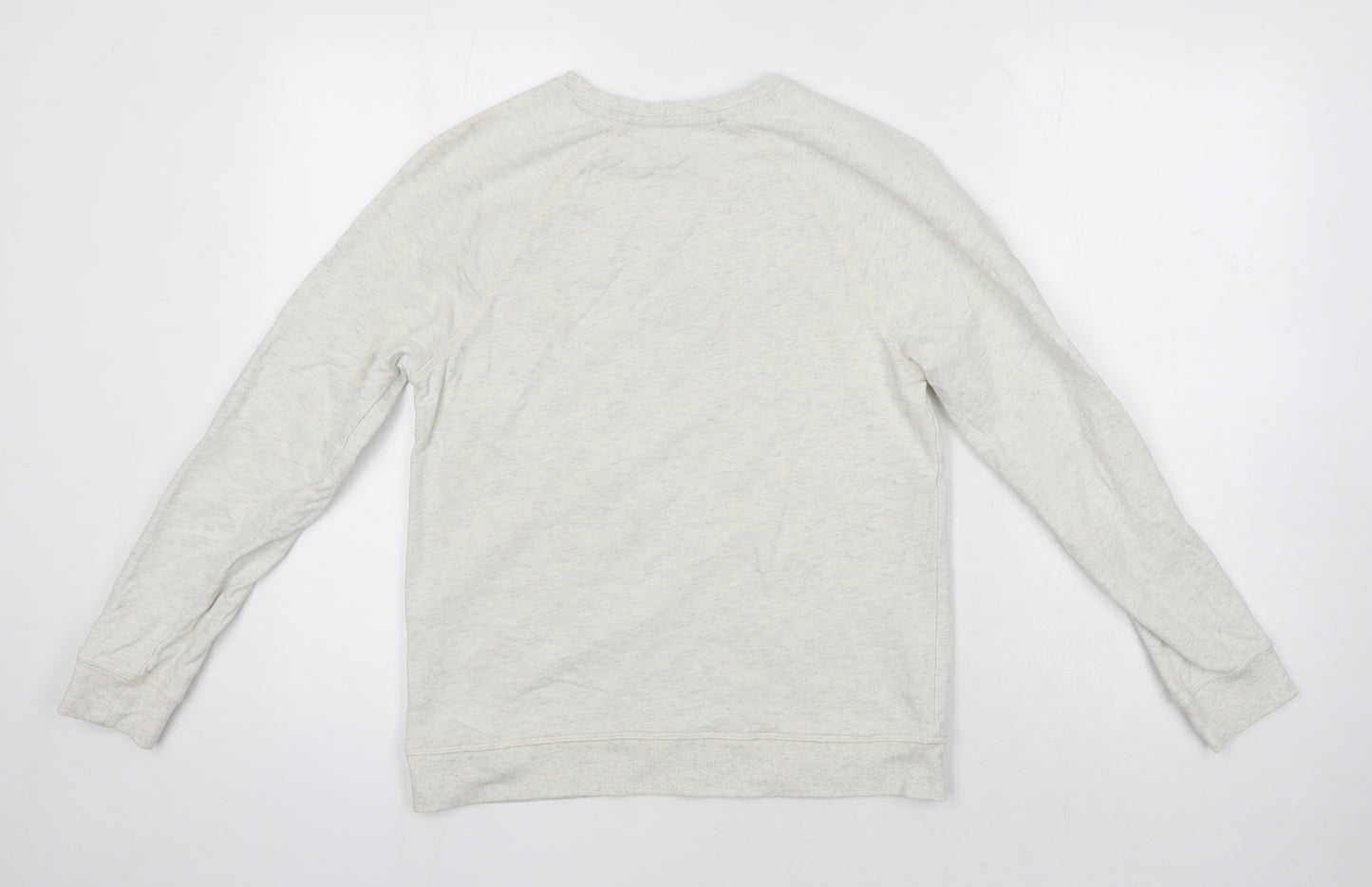 M&S Womens Grey Cotton Pullover Sweatshirt Size 10