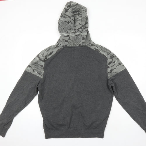C&A Mens Multicoloured Cotton Full Zip Hoodie Size M