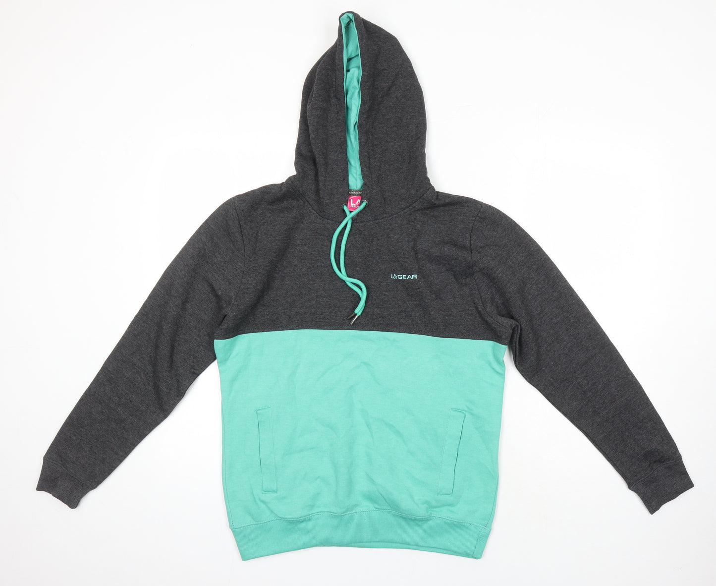 LA Gear Womens Multicoloured Cotton Pullover Hoodie Size 14