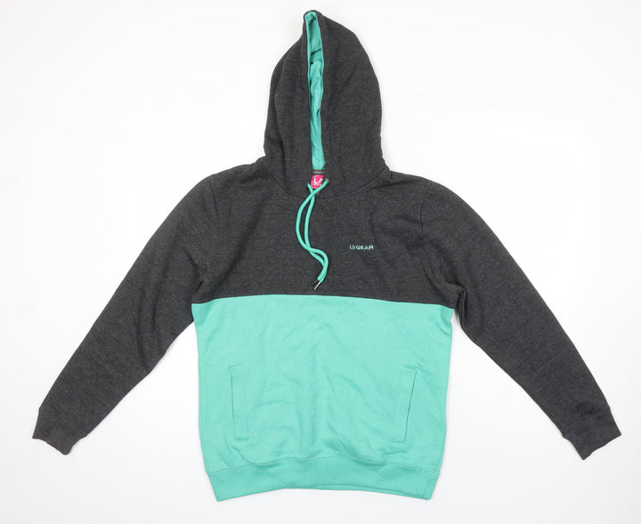 LA Gear Womens Multicoloured Cotton Pullover Hoodie Size 14