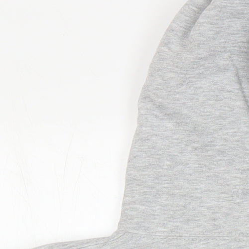Zara Womens Grey Cotton Pullover Hoodie Size L