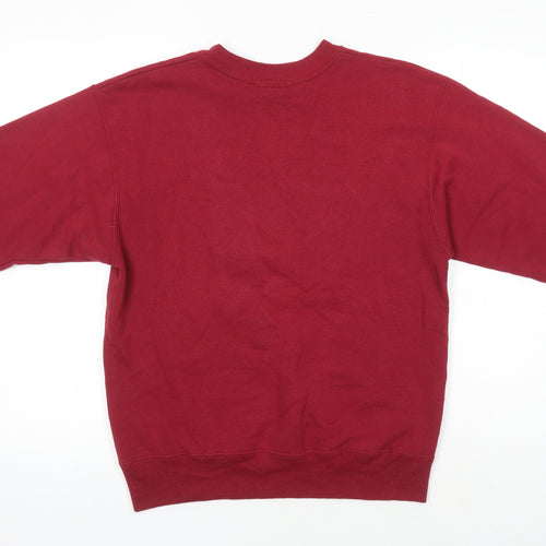 Country Collection Womens Red Cotton Pullover Sweatshirt Size M - Ducks