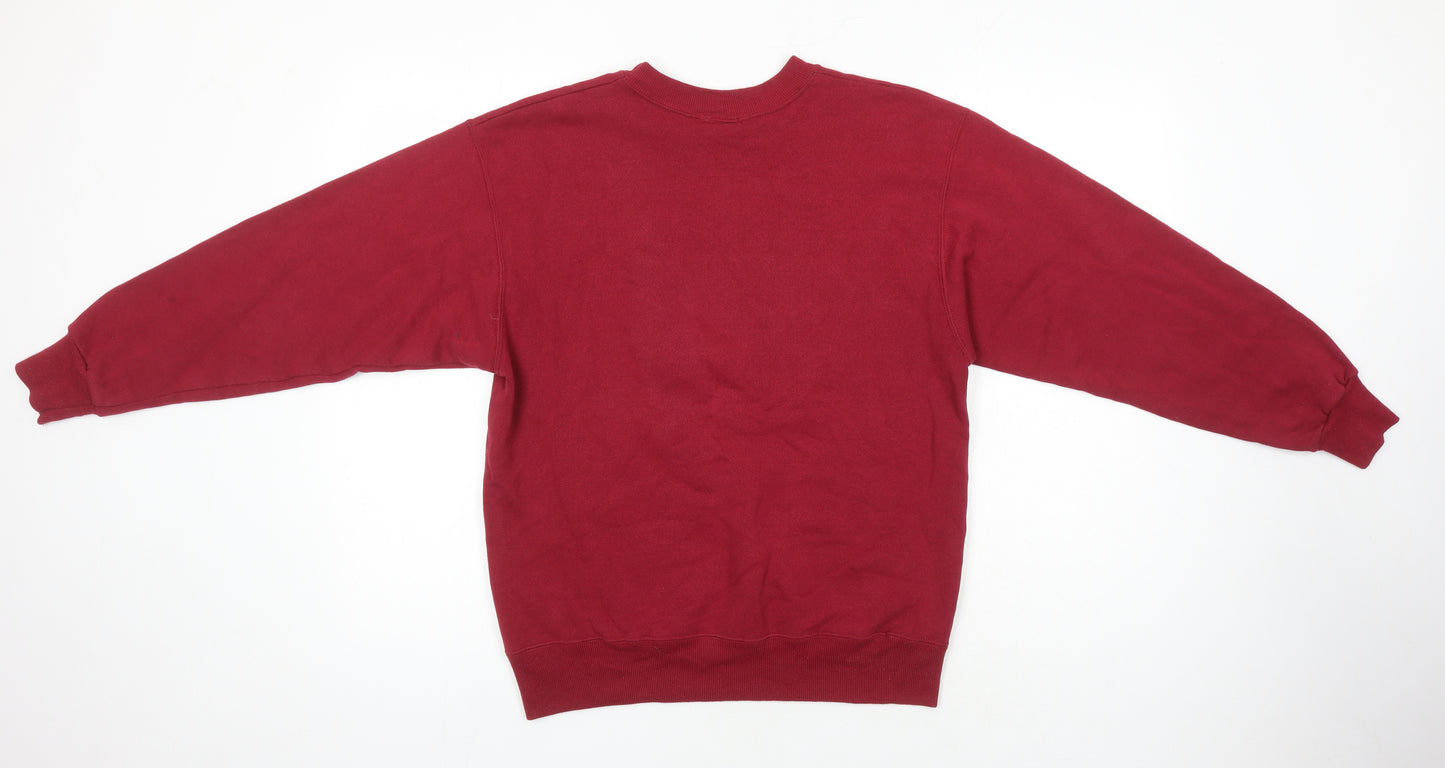 Country Collection Womens Red Cotton Pullover Sweatshirt Size M - Ducks