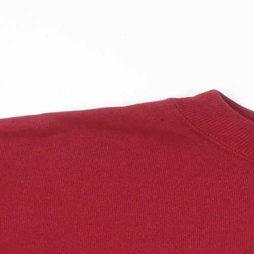 Country Collection Womens Red Cotton Pullover Sweatshirt Size M - Ducks