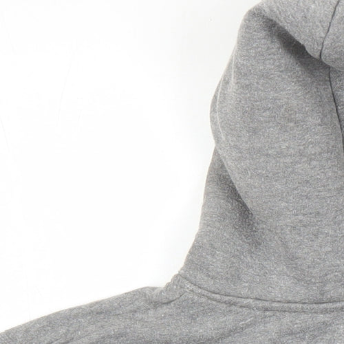 Soul & Glory Boys Grey Cotton Full Zip Hoodie Size 11-12 Years Zip