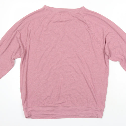 NEXT Womens Pink Viscose Pullover Sweatshirt Size M
