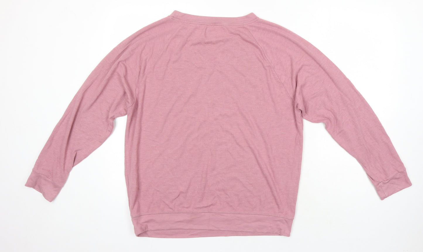 NEXT Womens Pink Viscose Pullover Sweatshirt Size M