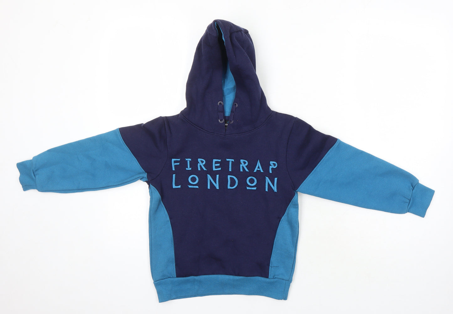 Firetrap Boys Multicoloured Cotton Pullover Hoodie Size 7-8 Years