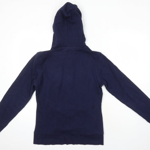 West Beach Womens Blue Cotton Pullover Hoodie Size M