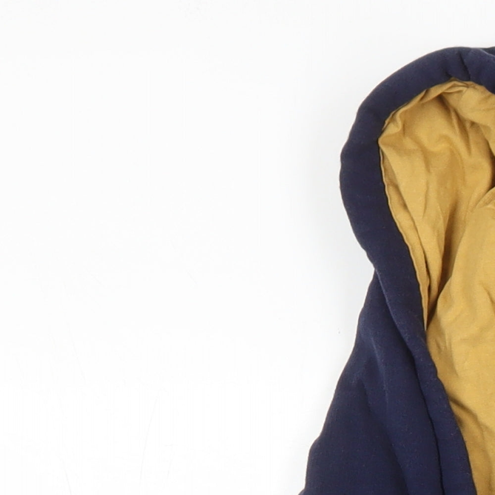 West Beach Womens Blue Cotton Pullover Hoodie Size M