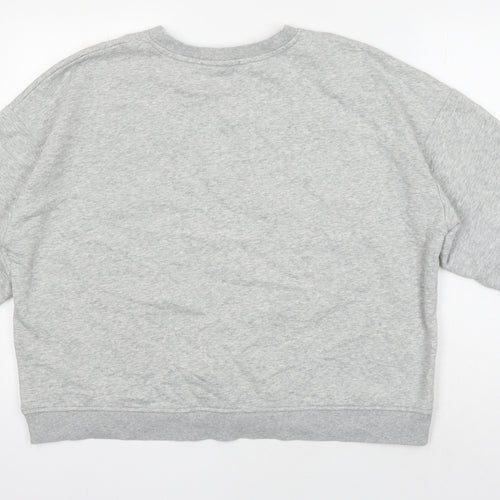 H&M Womens Grey Cotton Pullover Sweatshirt Size L
