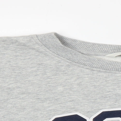 H&M Womens Grey Cotton Pullover Sweatshirt Size L