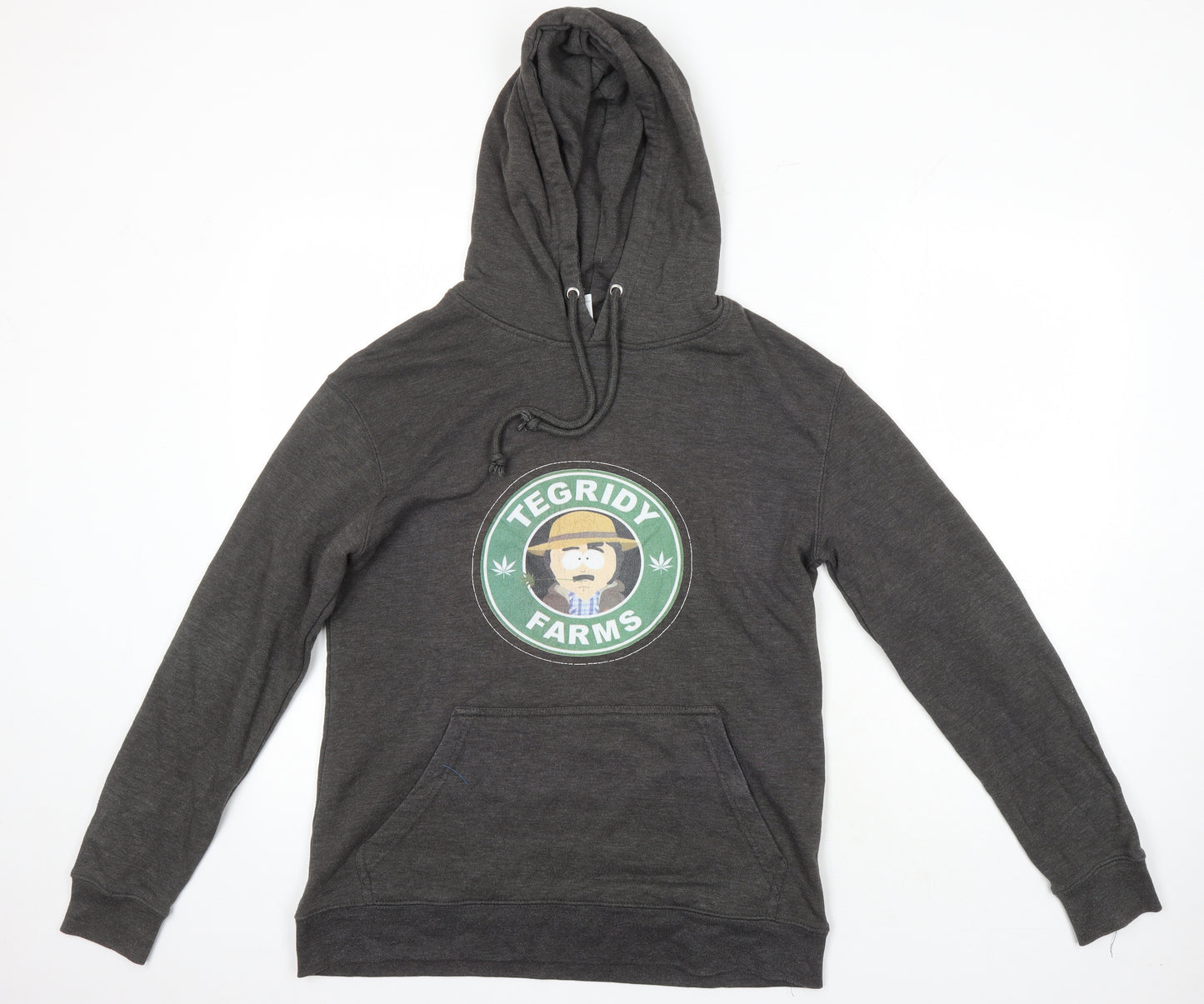 Lane Seven Womens Grey Cotton Pullover Hoodie Size L