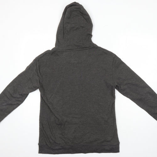 Lane Seven Womens Grey Cotton Pullover Hoodie Size L