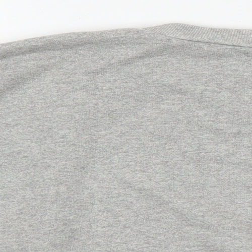 PRETTYLITTLETHING Womens Grey Polyester Pullover Sweatshirt Size 4 - Cropped