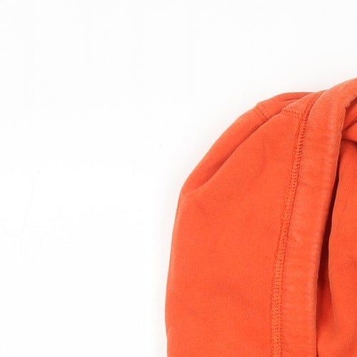 NEXT Boys Orange Cotton Full Zip Hoodie Size 6-7 Years Zip