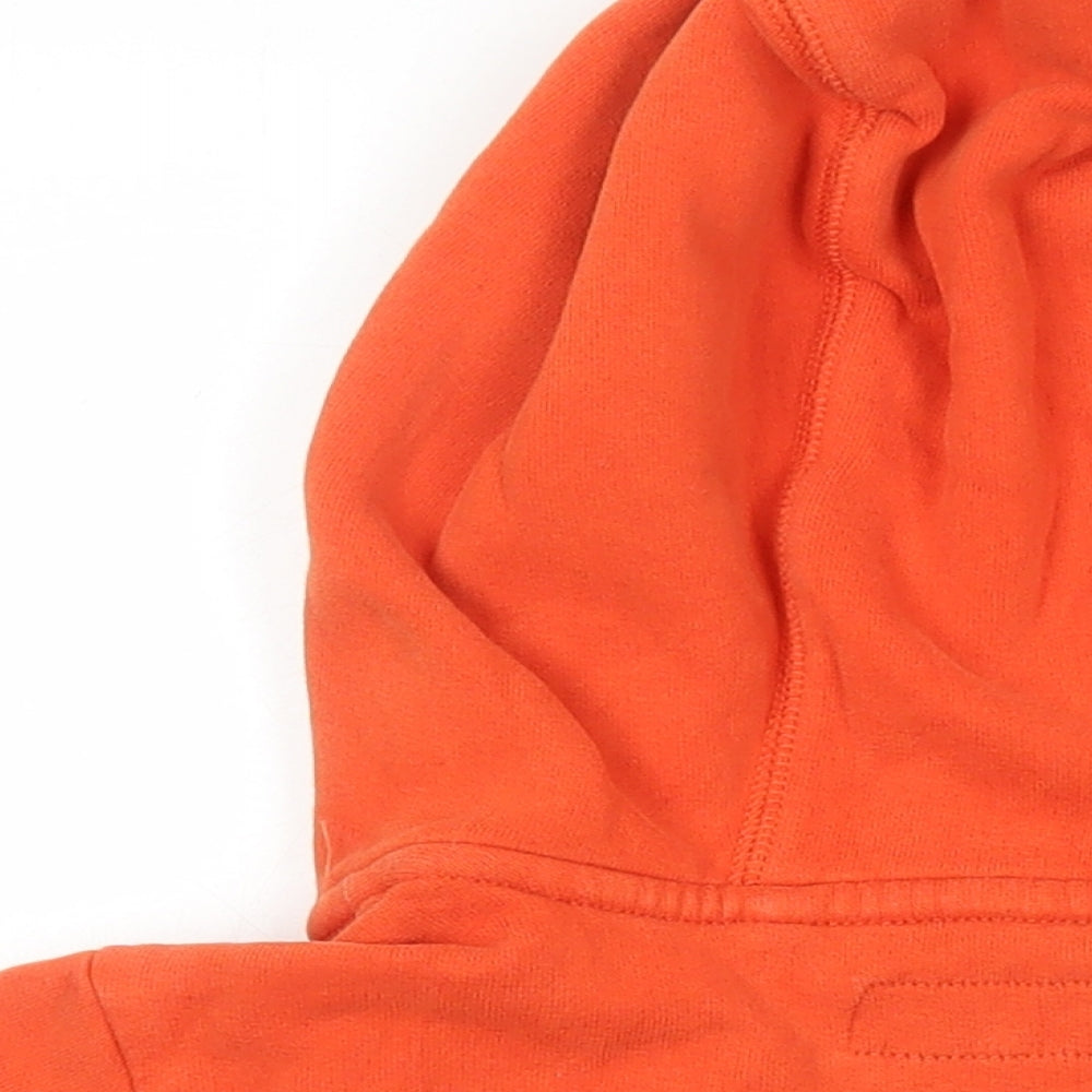 NEXT Boys Orange Cotton Full Zip Hoodie Size 6-7 Years Zip