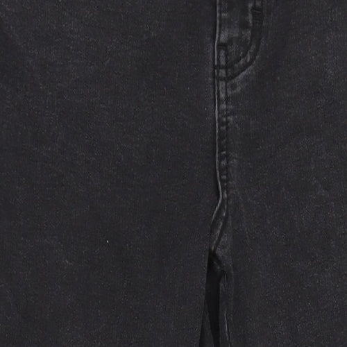 TU Womens Black Cotton Skinny Jeans Size 14 L27.5 in Regular
